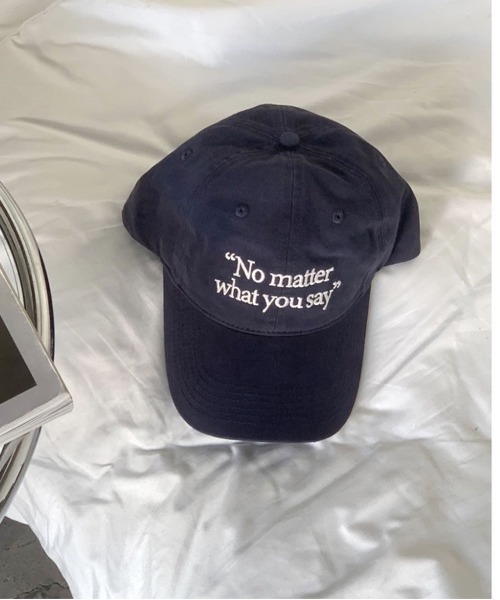 ammy.(エイミードット)の「【 ammy. / エイミードット 】 刺繍 英字 ロゴ キャップ(キャップ・レディース・ネイビー/ベージュ/レッド/ブラウン/グレー/ブラック・FREE)」の7枚目の写真