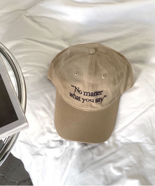 ammy.(エイミードット)の「【 ammy. / エイミードット 】 刺繍 英字 ロゴ キャップ(キャップ・レディース・ネイビー/ベージュ/レッド/ブラウン/グレー/ブラック・FREE)」の8枚目の写真