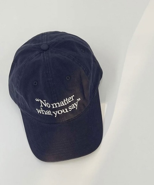 ammy.(エイミードット)の「【 ammy. / エイミードット 】 刺繍 英字 ロゴ キャップ(キャップ・レディース・ネイビー/ベージュ/レッド/ブラウン/グレー/ブラック・FREE)」の10枚目の写真