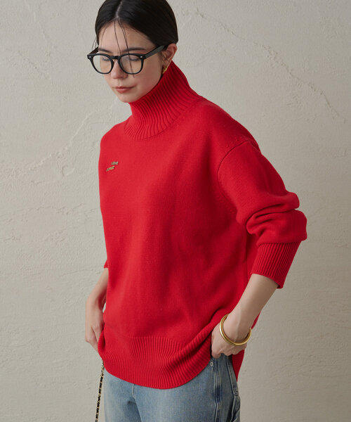 LOUNGEDRESS（ラウンジドレス）の「WOOLタートルニット（ニット/セーター・レディース・レッド/オフホワイト/グレー/ブラック・FREE）」の8枚目の写真