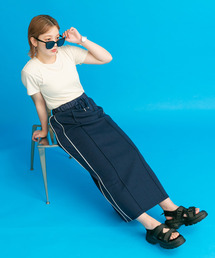 KBF | サイドラインジャージスカート(スカート)