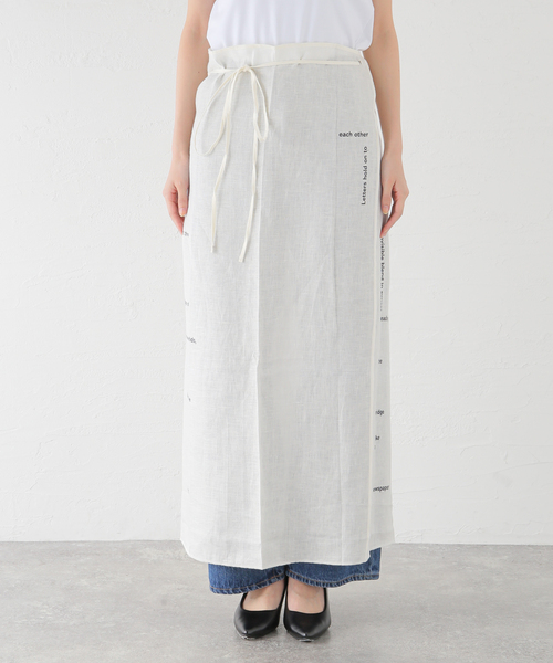 セール】BASERANGE/ベースレンジ WRAP PAGE スカート（スカート