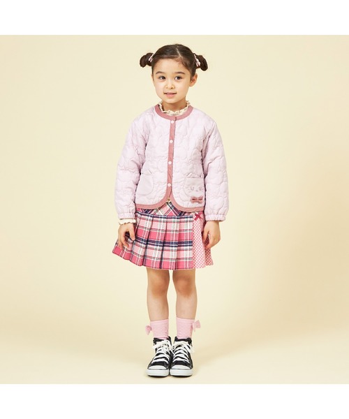 セール】チェックプリーツリボン付きスカパン(90～160