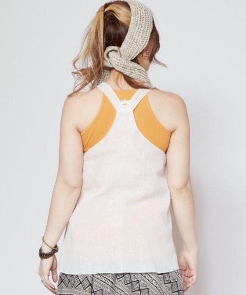 チャイハネ(チャイハネ)の「【チャイハネ】エレスルタンクトップ(タンクトップ・レディース・ブラック/ブラウン/ネイビー・FREE)」の8枚目の写真