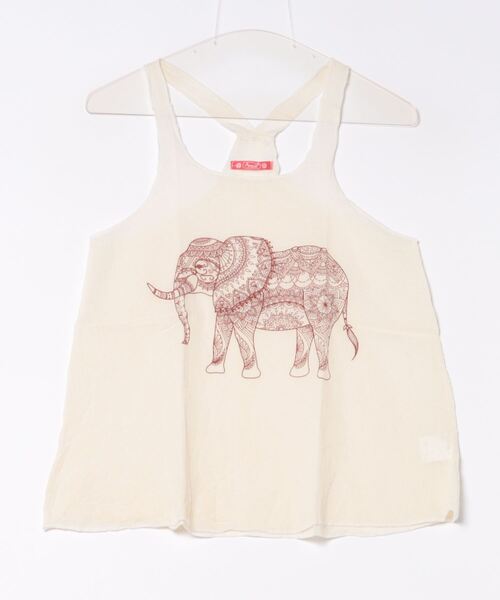 チャイハネ(チャイハネ)の「【チャイハネ】エレスルタンクトップ(タンクトップ・レディース・ブラック/ブラウン/ネイビー・FREE)」の4枚目の写真