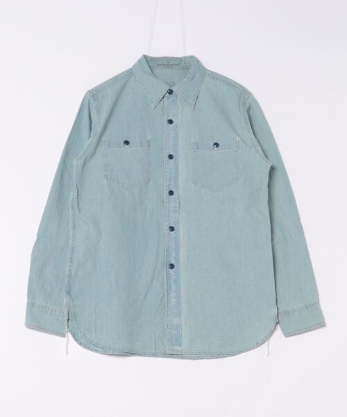 【HOUSTON】USA COTTON CHAMBRAY SHIRT(U.S.N.)（シャツ/ブラウス）｜HOUSTON（ヒューストン）