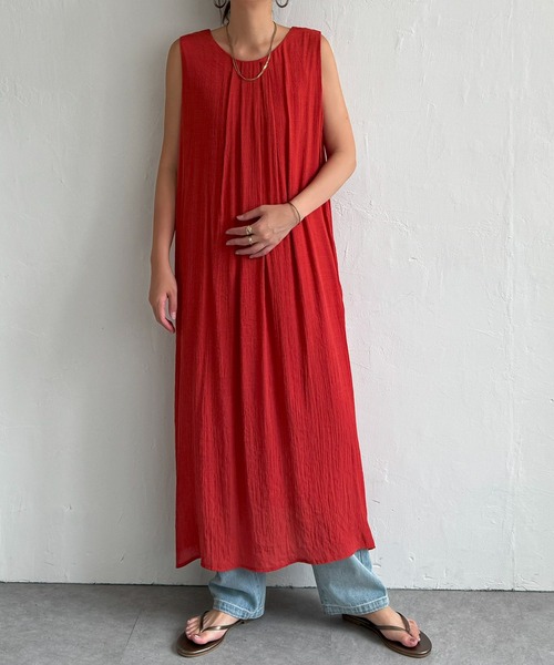 LBC（エルビーシー）の「RTスラブ2WAYリボンワンピース（ワンピース・レディース・チャコールグレー/レッド/ブラック・M）」の3枚目の写真