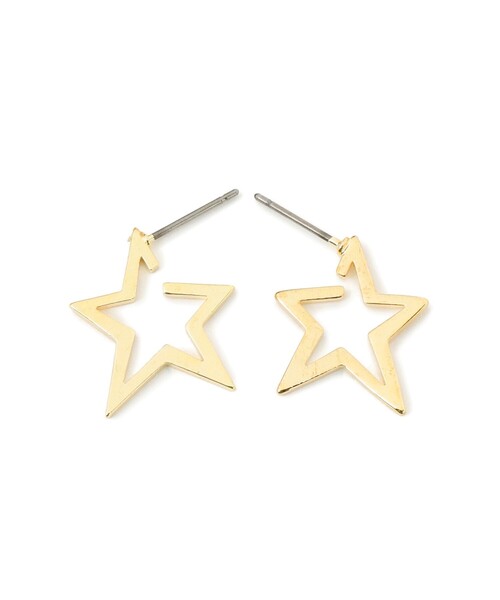 B:MING by BEAMS（ビーミングバイビームス）の「スター ピアス（ピアス（両耳用）・レディース・シルバー/ゴールド・ONE SIZE）」の5枚目の写真