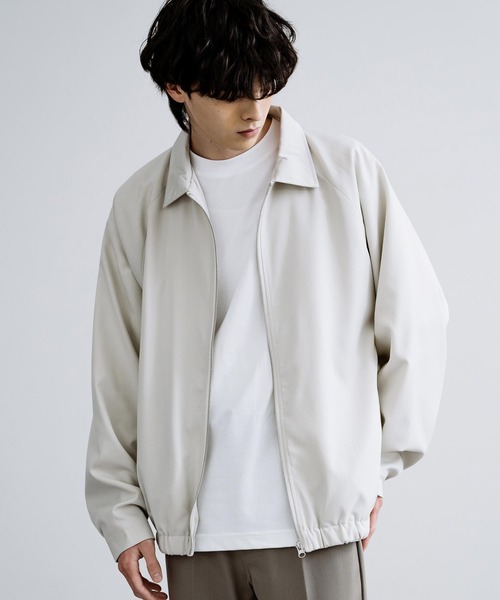 Rocky Monroe（ロッキーモンロー）の「オーバーサイズドルマンスリーブショートブルゾン（ブルゾン・メンズ・オフホワイト/チャコールグレー/ブラック/グレー/ネイビー・L/M）」の13枚目の写真