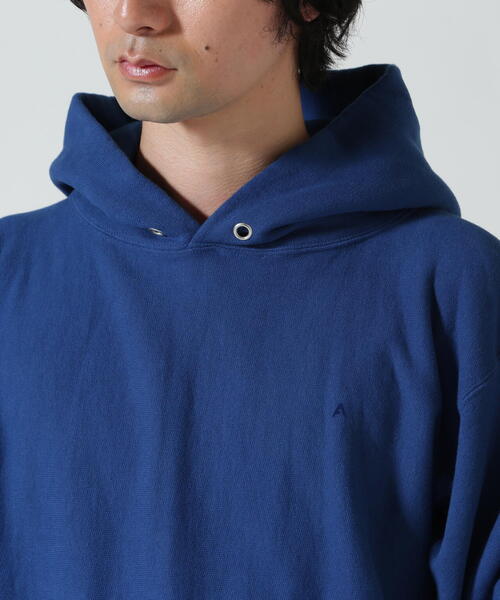 ATON（エイトン）の「ATON (エイトン) NATURAL DYE URAKE | HOODIE ナチュラルダイフーディー（パーカー・メンズ・ベージュ/その他1/グレー/ブルー・4/6/2）」の7枚目の写真