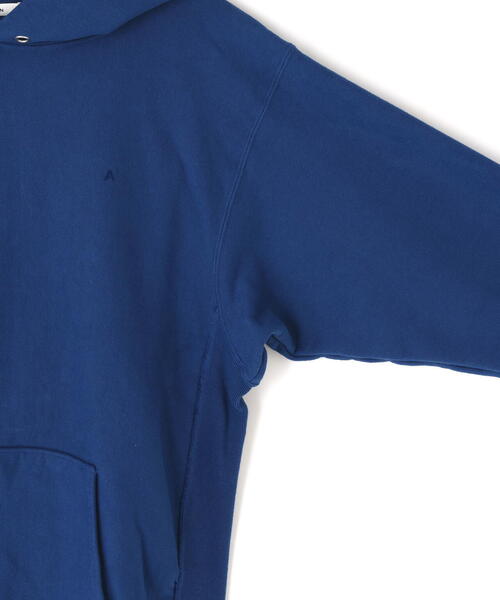 ATON（エイトン）の「ATON (エイトン) NATURAL DYE URAKE | HOODIE ナチュラルダイフーディー（パーカー・メンズ・ベージュ/その他1/グレー/ブルー・4/6/2）」の6枚目の写真