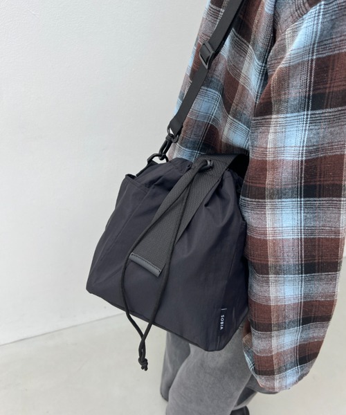 y/m（イム）の「ワンハンドルドロストショルダーBAG（ショルダーバッグ・レディース・グレー/ブラック・FREE）」の13枚目の写真