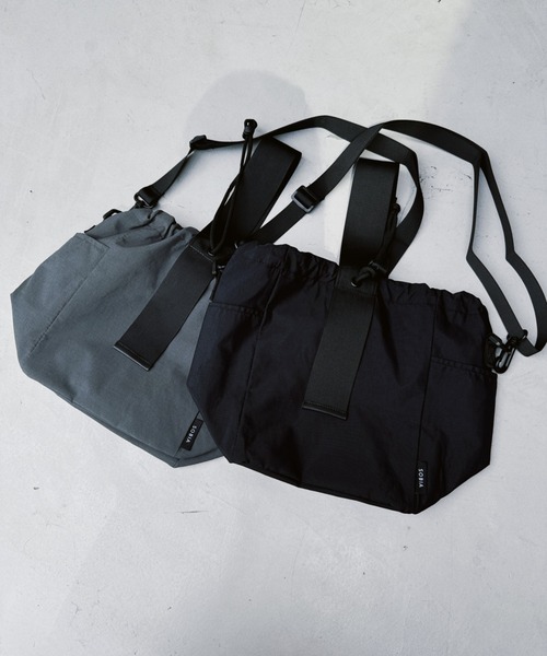 y/m（イム）の「ワンハンドルドロストショルダーBAG（ショルダーバッグ・レディース・グレー/ブラック・FREE）」の3枚目の写真