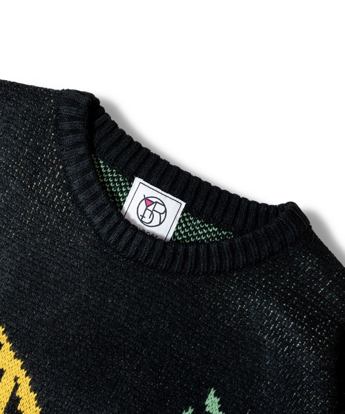 JACKROSE（ジャックローズ）の「YOIDORE 酔虎ｼﾞｬｶﾞｰﾄﾞﾆｯﾄ（ニット/セーター・メンズ・ベージュ/ブラック・M/L/XL）」の5枚目の写真