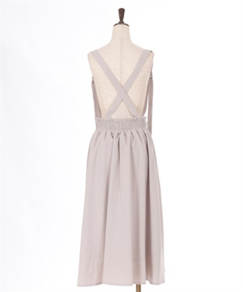 axes femme(アクシーズファム)の「サス付フレアスカート(スカート・レディース・ネイビー/ブラウン/グレイッシュベージュ・FREE)」の6枚目の写真