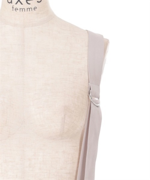 axes femme(アクシーズファム)の「サス付フレアスカート(スカート・レディース・ネイビー/ブラウン/グレイッシュベージュ・FREE)」の12枚目の写真