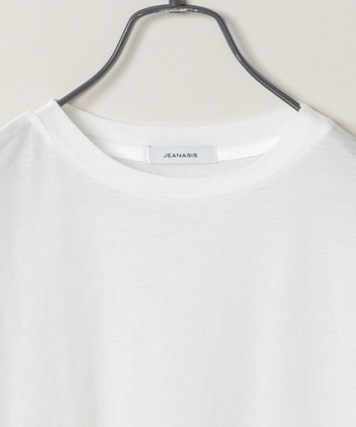 JEANASIS(ジーナシス)の「シアーテンジクJUSTロンTEE/144144(Tシャツ/カットソー・レディース・イエロー/ホワイト/ブラック/ライトブルー・FREE)」の6枚目の写真