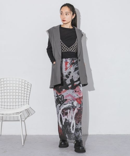 JEANASIS(ジーナシス)の「シアーテンジクJUSTロンTEE/144144(Tシャツ/カットソー・レディース・イエロー/ホワイト/ブラック/ライトブルー・FREE)」の18枚目の写真