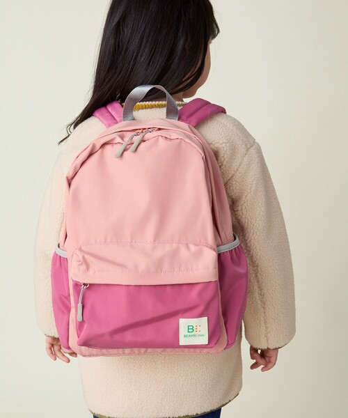 BEAMS mini（ビームスミニ）の「カラー デイパック 2024FW（バックパック/リュック・キッズ・サックスブルー/グリーン/ピンク・ONE SIZE）」の5枚目の写真