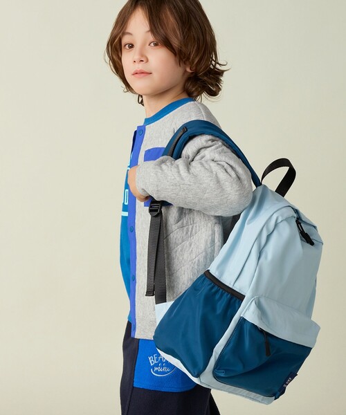 BEAMS mini（ビームスミニ）の「カラー デイパック 2024FW（バックパック/リュック・キッズ・サックスブルー/グリーン/ピンク・ONE SIZE）」の10枚目の写真