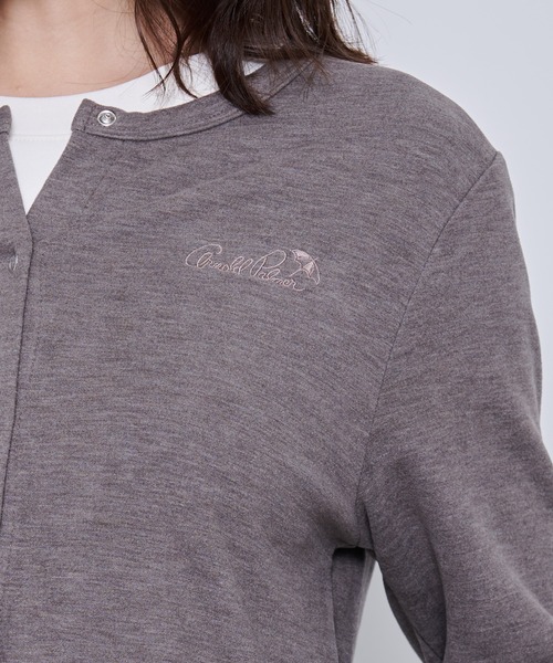 Arnold Palmer（アーノルドパーマー）の「裏ボーダー コンパクト カーディガン（カーディガン/ボレロ・レディース・ライトグレー/ブラック/ピンクベージュ・S/M/L）」の17枚目の写真