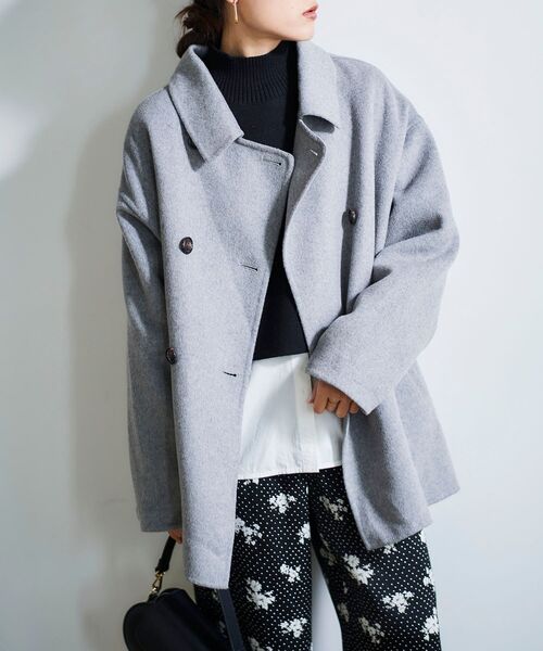 セール】リバーオープンカラーミドルコート（その他アウター）｜le