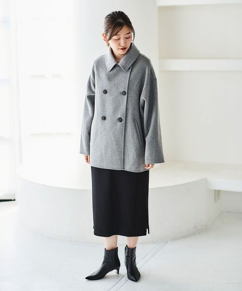 セール】リバーオープンカラーミドルコート（その他アウター）｜le