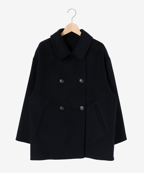 le.coeur blanc（ルクールブラン）の「リバーオープンカラーミドルコート（その他アウター・レディース・グレー/ベージュ/ネイビー/グレイッシュベージュ・38）」の5枚目の写真