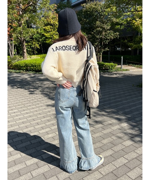 WC（ダブル シー）の「フリルデザインデニムパンツ（デニムパンツ・レディース・ブルー・FREE）」の17枚目の写真