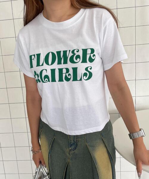 tシャツ Flor フラワージャカード ボトルネックカットソー レディース フラワージャガードレースボートネックトップス（Tシャツ