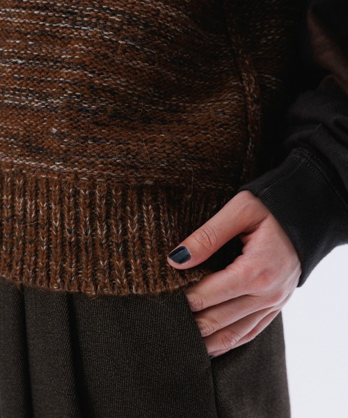 【セール】REVERSIBLE BOX KNIT VEST（ベスト）｜M TO R（ムウトアール）