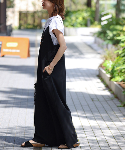 JOURNAL STANDARD relume(ジャーナルスタンダード レリューム)の「《WEB限定追加3》キャミサロペット(サロペット/オーバーオール・レディース・ブラック・FREE)」の20枚目の写真
