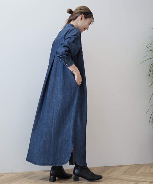 アメリカンデニムワンピース見本 アメリカンホリック AMERICAN HOLIC 【WEB限定】デニム