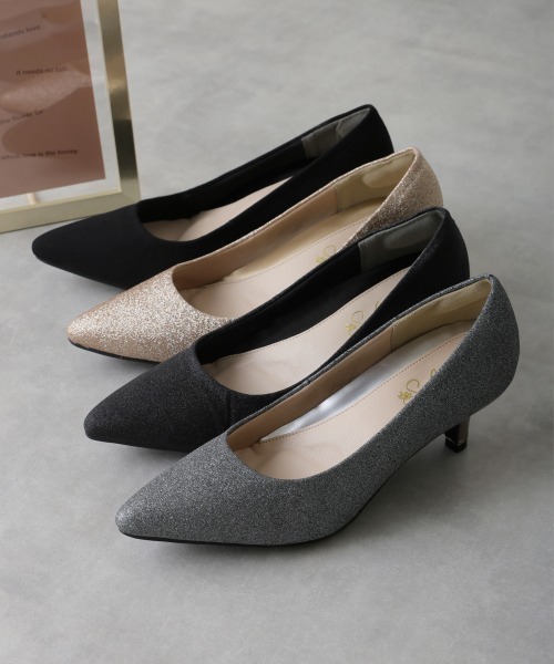 DEMETER(デメテル)の「5.5㎝ ポインテッドトゥ ピンヒール パンプス(パンプス・レディース・ブラック/ピンクゴールド/ガンメタ/ブラック系その他・21.5cm/22.0cm/22.5cm/23.5cm/24.5cm/23.0cm/24.0cm/25.0cm)」の5枚目の写真