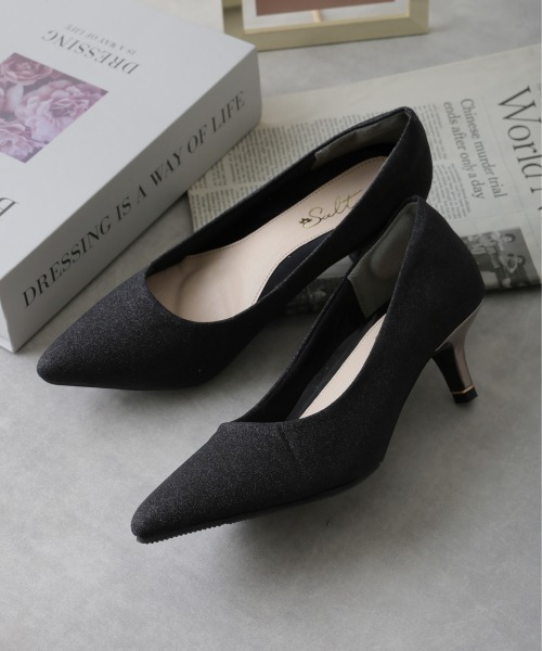 DEMETER(デメテル)の「5.5㎝ ポインテッドトゥ ピンヒール パンプス(パンプス・レディース・ブラック/ピンクゴールド/ガンメタ/ブラック系その他・21.5cm/22.0cm/22.5cm/23.5cm/24.5cm/23.0cm/24.0cm/25.0cm)」の19枚目の写真
