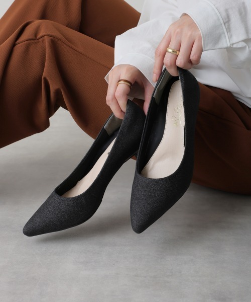 DEMETER(デメテル)の「5.5㎝ ポインテッドトゥ ピンヒール パンプス(パンプス・レディース・ブラック/ピンクゴールド/ガンメタ/ブラック系その他・21.5cm/22.0cm/22.5cm/23.5cm/24.5cm/23.0cm/24.0cm/25.0cm)」の20枚目の写真