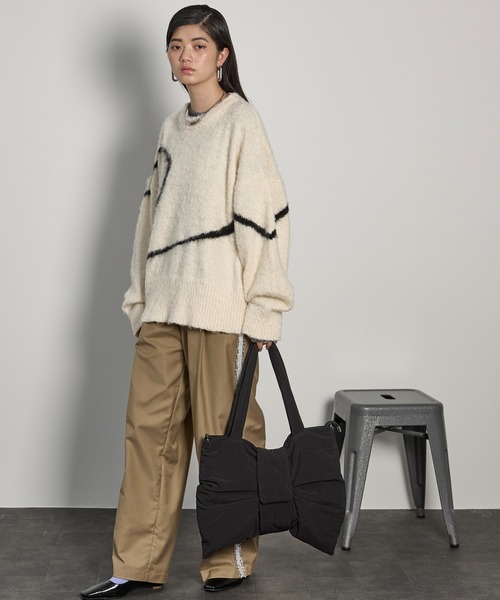 THE YOn（ザヨン）の「ビックリボンモチーフトートバッグ（トートバッグ・レディース・ブラック/サックスブルー/グレー・FREE）」の10枚目の写真