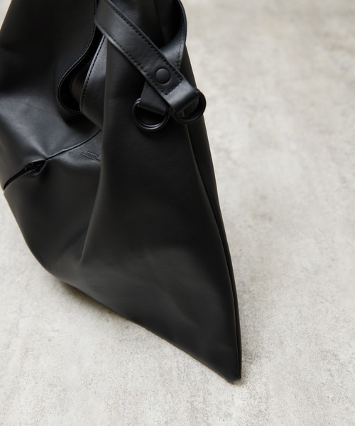 スロウ new sauvage wrap bag レザー ラップ バッグ 黒 new sauvage-wrap bag- | SLOW(スロウ) / バッグ トートバッグ