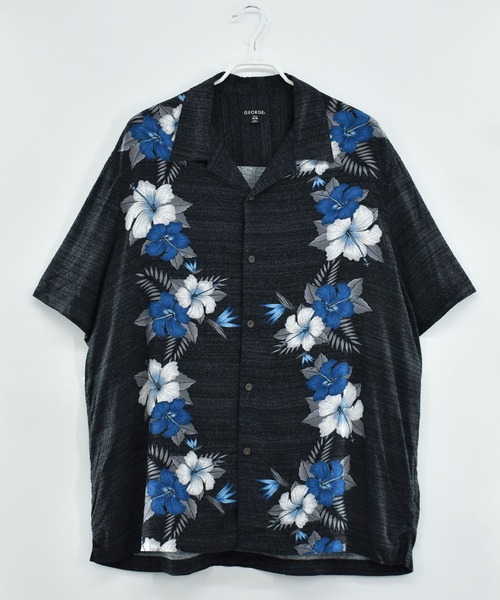 VINTAGE(ヴィンテージ)の「【ヴィンテージ古着】GEORGE ショートスリーブ オープンカラーシャツ(シャツ/ブラウス・メンズ・グレー・X-LARGE)」の1枚目の写真