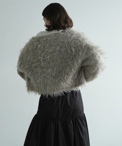 CLANE（クラネ）の「SHAGGY SHORT KNIT CARDIGAN（カーディガン/ボレロ