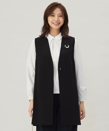 【セットアップ対応・洗える】セラテリーダブルクロス ジレ