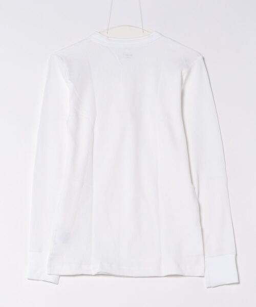 HANES(ヘインズ)の「【HANES/ヘインズ】BEEFYサーマルリブヘンリーネックTシャツ HM4-S104(Tシャツ/カットソー・メンズ・ブラック/ホワイト・X-LARGE/LARGE/MEDIUM/SMALL)」の3枚目の写真