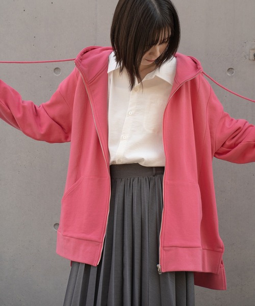 【セール】【Nora Lily】Full Zip Hoodie Switched with Ribs(UNISEX)（パーカー）｜Nora ...
