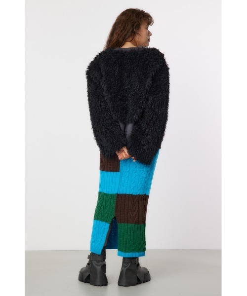 RODEO CROWNS WIDE BOWL（ロデオクラウンズワイドボウル）の「ボアボレロブルゾン（ブルゾン・レディース・アイボリー/ブラック/ベージュ・FREE）」の15枚目の写真