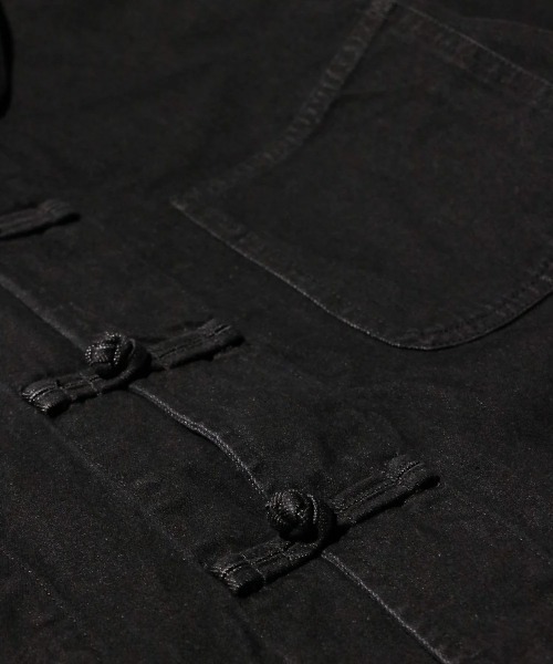 THRIFTY LOOK(スリフティールック)の「VULCAIN / ヴァルカン CHINA JACKET チャイナジャケット(その他トップス・メンズ・インディゴブルー/ブラック系その他/ブラック系その他2・LARGE/MEDIUM)」の4枚目の写真