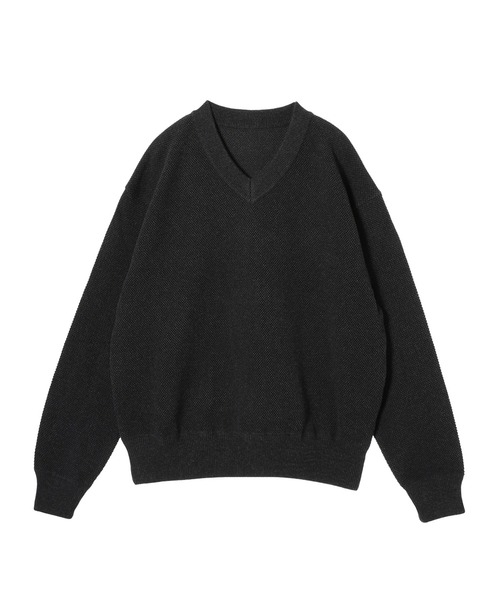 トップス crepuscule Moss Stitch V P/O 2 2403-001 crepuscule（クレプスキュール）の「crepuscule Moss Stitch V P/O
