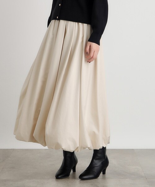 新品 大きいサイズ ローズティアラ ゴム タフタ バルーンスカート セール】タフタバルーンスカート（スカート）｜grove（グローブ