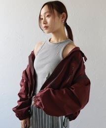 ヴィンテージ風ショートブルゾン