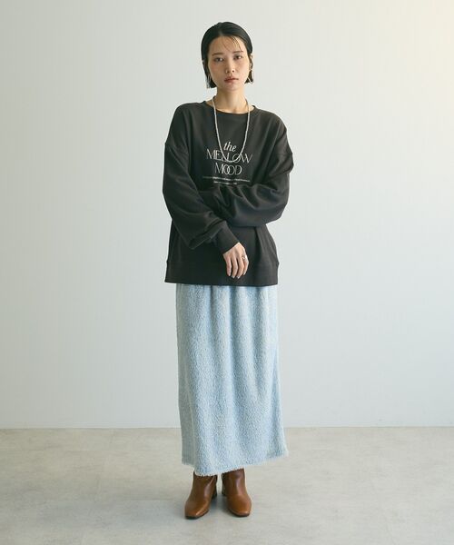 armonia（アルモニーア）の「armonia.シャギースカート（スカート・レディース・アイボリー/ブラック/ブルー・FREE）」の4枚目の写真