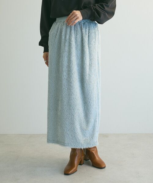 armonia（アルモニーア）の「armonia.シャギースカート（スカート・レディース・アイボリー/ブラック/ブルー・FREE）」の7枚目の写真